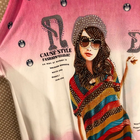 simple colorful blouse - Picture 2 of 2